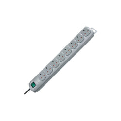 Brennenstuhl 1153393128 Primera Line Extension Socket 8 Way Silver 2m