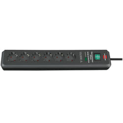 Brennenstuhl 1159540366 power extension 2 m 6 AC outlet(s) Black