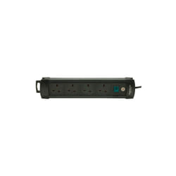 Brennenstuhl 1951143100 4 Way Extension Socket Black