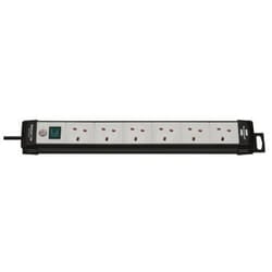 Brennenstuhl 1951563101 power extension 5 m 5 AC outlet(s) Indoor Black, Grey