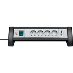 Brennenstuhl 1156250514 power extension 1.8 m 4 AC outlet(s) Indoor Black, Grey