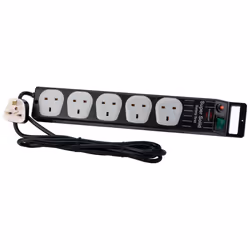 Brennenstuhl 1153343625 5-way Extension Socket w/ Safety Fuse Button