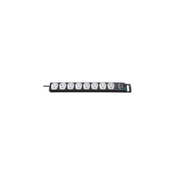 Brennenstuhl Super-Solid-Line FB Extension Socket with Safety Fuse Button 8-way 2,5m H05VV-F 3G1,5 black/light grey with 13A fuse *GB*