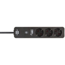 Brennenstuhl Connect Ecolor WiFi power extension 3 AC outlet(s) Indoor Black