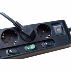 Brennenstuhl 1153110116 power extension 2 m 6 AC outlet(s) Indoor Black - Additional view 5