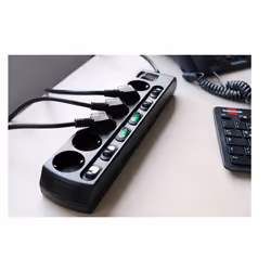 Brennenstuhl 1153110116 power extension 2 m 6 AC outlet(s) Indoor Black - Additional view 6