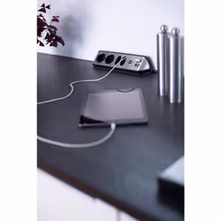 Brennenstuhl 1153590410 power extension 2 m 4 AC outlet(s) Indoor Black, Silver - Additional view 5