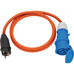 Brennenstuhl 1132910025 power cable Orange 1.5 m IEC Type E (3.4 mm, 3.1 mm) Power plug type F