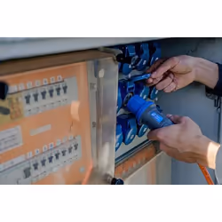 Brennenstuhl 1167650625 power extension 25 m 1 AC outlet(s) Indoor/outdoor Blue, Orange - Additional view 4