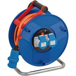 Brennenstuhl 1182760100 power extension 25 m 2 AC outlet(s) Outdoor Blue, Orange