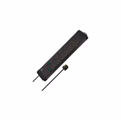 Premium-Duo-Line Extension Lead / 12 Way Plug Power Strip (2 switches, 3m cable, Safety Fuse Button)