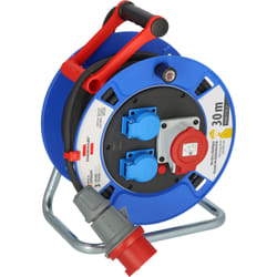 Brennenstuhl 1182720010 power extension 30 m 3 AC outlet(s) Outdoor Black, Blue, Grey, Red