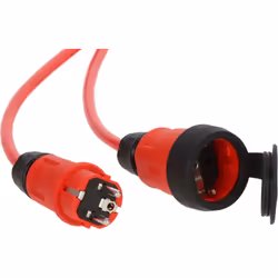 Brennenstuhl 9161100210 power extension 10 m 1 AC outlet(s) Outdoor Black, Orange