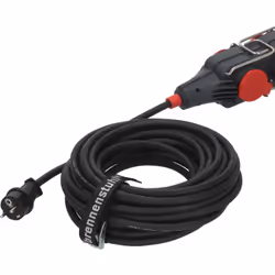 Brennenstuhl 9161150161 power extension 15 m 4 AC outlet(s) Outdoor Black, Red