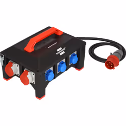Brennenstuhl BSV 5-32A RCD type B, Basic, Universal, Plastic, Rubber, Black, Black, 9 AC outlet(s)