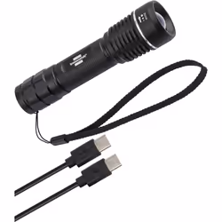 Brennenstuhl 1178600402, Hand flashlight, Black, Metal, IP67, LED, 600 lm