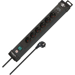 Brennenstuhl 1951160608 power extension 3 m 6 AC outlet(s) Indoor Black