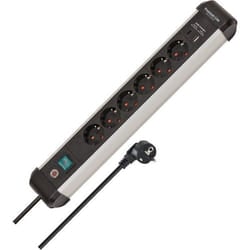 Brennenstuhl 1391030611 power extension 3 m 6 AC outlet(s) Indoor Black, Silver