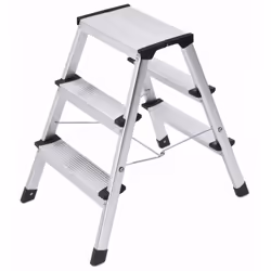 Hailo Folding Stepladder Safety Step Ladder L90 Step-ke 2x3 Steps 60 cm 4443-701