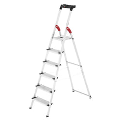 Hailo XXL Step ladder Aluminium, Black, Red