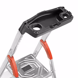 Hailo 8160-707 ladder Folding ladder Aluminium, Black