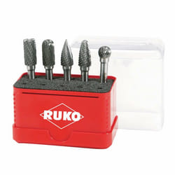 RUKO 116004 Tungsten carbide Cast iron, Stainless steel, Steel, Titanium alloys 5 pc(s)