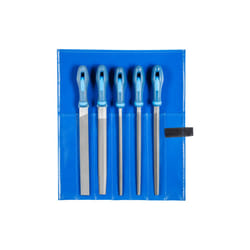 PFERD Machinist's file set WR 5-piece in plastic pouch 250mm cut 3 for precision processing and finishing