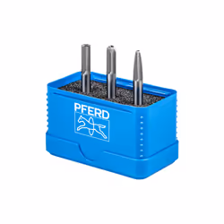 PFERD Tungsten carbide small high-performance burr set MICRO 3-piece dia. 6mm shank dia. 6mm finishing, Tungsten carbide, Con ...