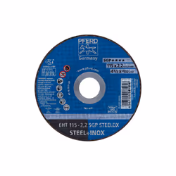 PFERD EHT 115-2,2 SGP STEELOX, Steel, Stainless steel, PFERD, 2.22 cm, 11.5 cm, 13300 RPM, 25 pc(s)