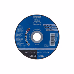 PFERD EHT 125-2,2 SGP STEELOX, Steel, Stainless steel, PFERD, 2.22 cm, 12.5 cm, 12200 RPM, 25 pc(s)