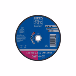 PFERD EHT 230-2,9 SG CAST+INOX, Steel, Cast iron, Stainless steel, PFERD, 2.22 cm, 23 cm, 6600 RPM, 25 pc(s)