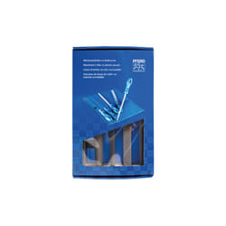 PFERD Machinist's file set WRU 5-piece in plastic pouch 200 mm cut 2 general for roughing and finishing
