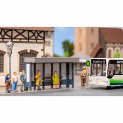 NOCH 14390 scale model part/accessory Bus stop set