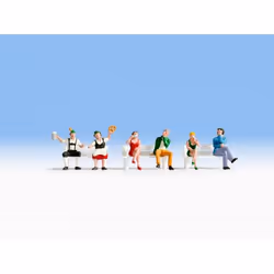 NOCH Sitting People, HO (1:87), Multicolour