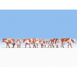 NOCH Cows, brown-white scale model part/accessory Figures
