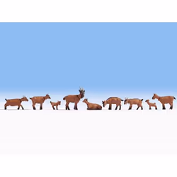 NOCH Goats, HO (1:87), Brown