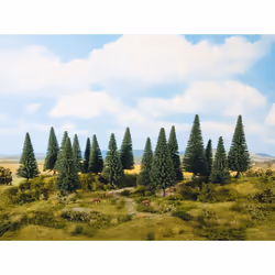 NOCH Fir Trees, Green, 16 pc(s)