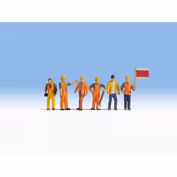 NOCH Track Workers, N (1:160), Blue, Orange, Yellow