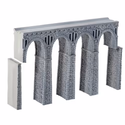 NOCH Quarrystone Viaduct, HO (1:87), Grey