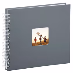 Hama Fine Art photo album Grey 100 sheets 10 x 15 cm Spiral binding