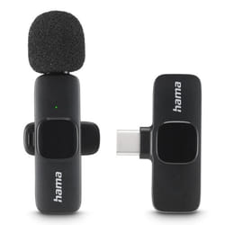 Hama Smart Wireless Black Lavalier/Lapel microphone