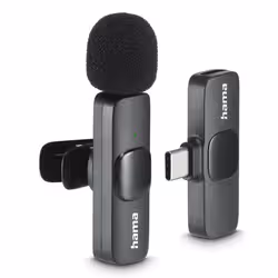 Hama Smart Wireless Black Lavalier/Lapel microphone - Additional view 2