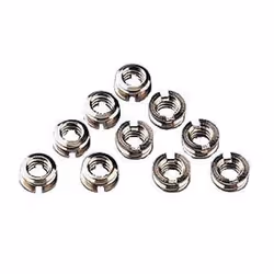 Hama Tripod Conversion Bushings, Thread adapter, Stainless steel, Metal, 1/4, 3/8", 10 pc(s)