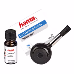 Hama Cleaning Set Optic "HTMC", 3 parts, Equipment cleansing kit, Lenses/Glass, 12 ml, Black