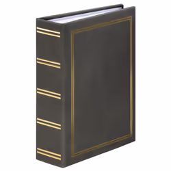 Hama London, Brown, 100 sheets, 13 x 18, Case binding, Polyurethane, 145 mm