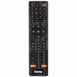 Hama 00012306, DVD/Blu-ray, STB, TV, VCR, IR Wireless, Press buttons, Black