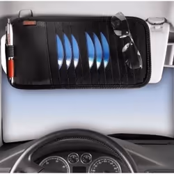 Hama Automotive Sun Visor Case, 12 CDs 12 discs Black