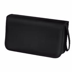 Hama CD Wallet Nylon 80, black, 80 discs, Black, Nylon