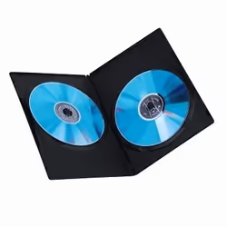 Hama DVD Slim Double-Box 10, Black 2 discs