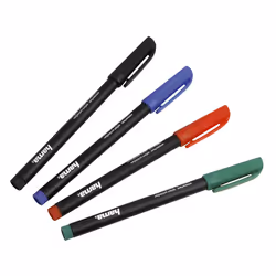 Hama CD/DVD Marker, set of 4 pieces, black-red-blue-green, Multicolour